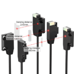 MOTE Micro Ultra-thin Small Flat Photoelectric Diffuse Reflection Sensor Front Side - 图片 4